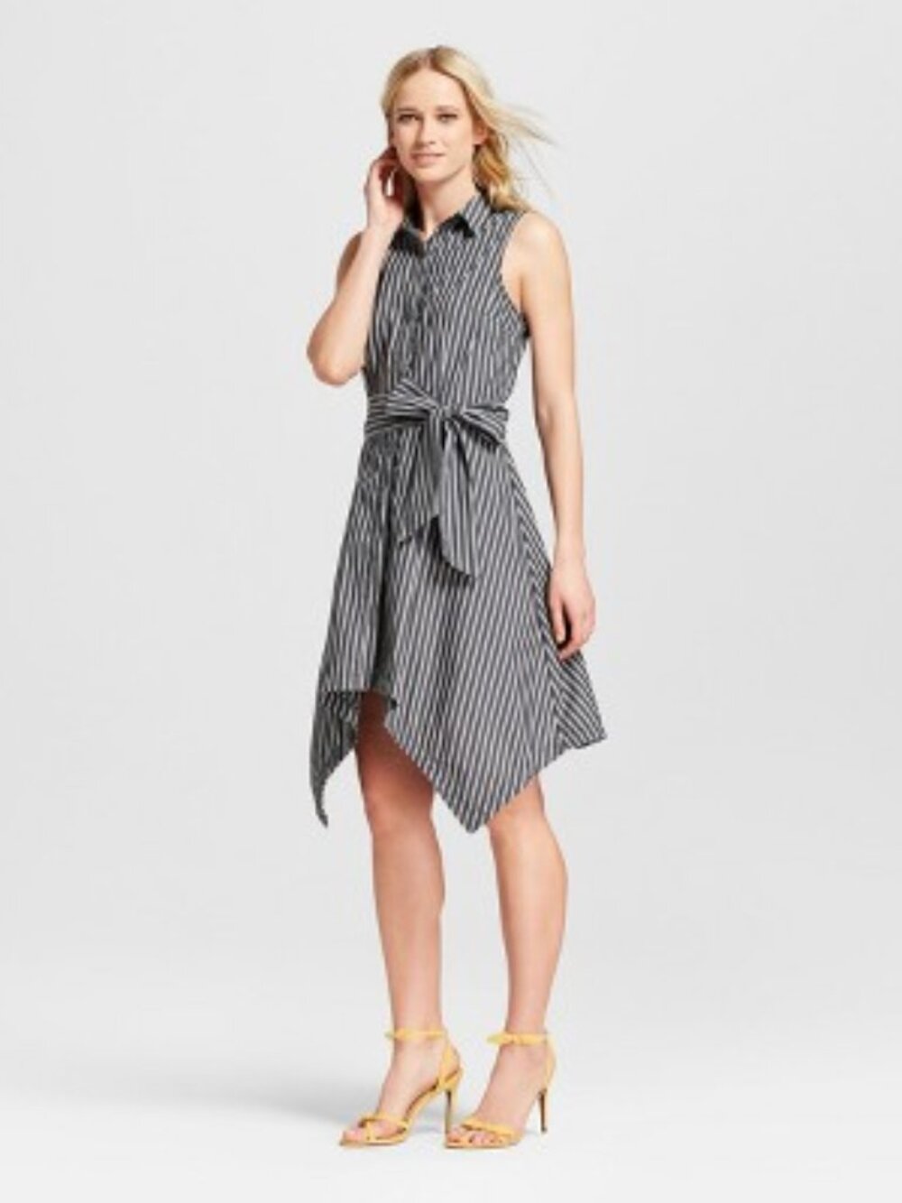 Shirt Dress w/ hankerchief hem